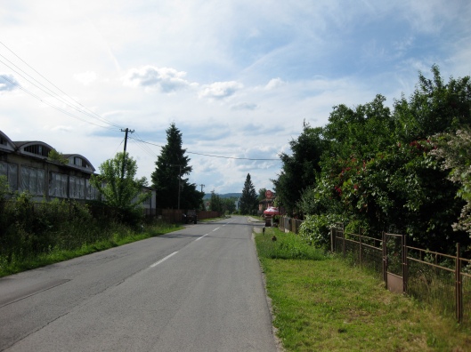 The main road in Gvozd, Croatia